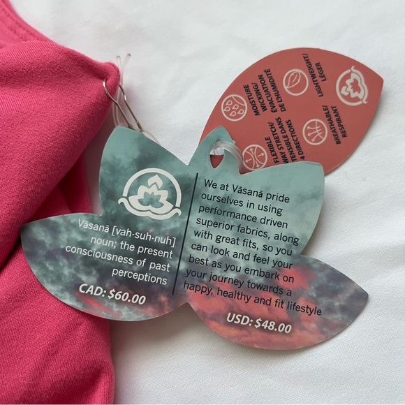 Vasana Pink Cropped Top Padded Small Women - Picture 5 of 8